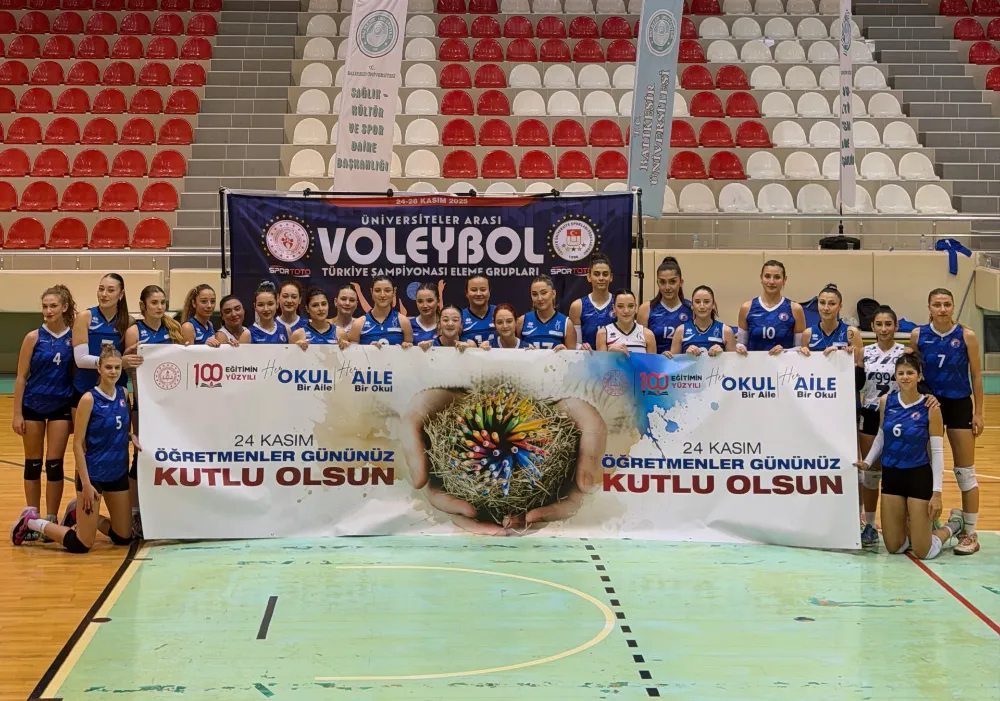 Balıkesir Üniversitesi Ev Sahipliğinde Üniversiteler Arası Voleybol Grup Müsabakaları Heyecanı