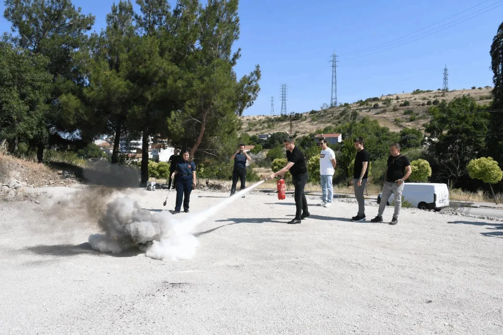 Büyükşehir’den Personele Yangın Eğitimi
