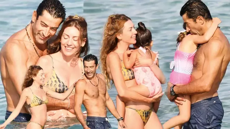 Kenan İmirzalıoğlu ve Sinem Kobal Aile Tatilinde